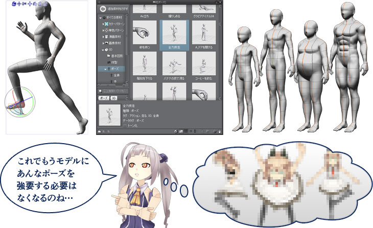 デッサン崩れの不安がなくなる!